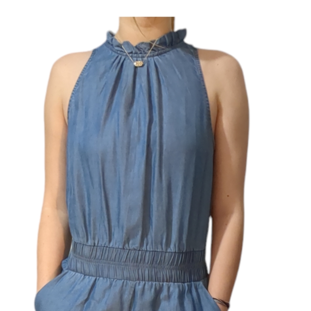 ee:some jumpsuit size S color blue jeans - Picture 2 of 7